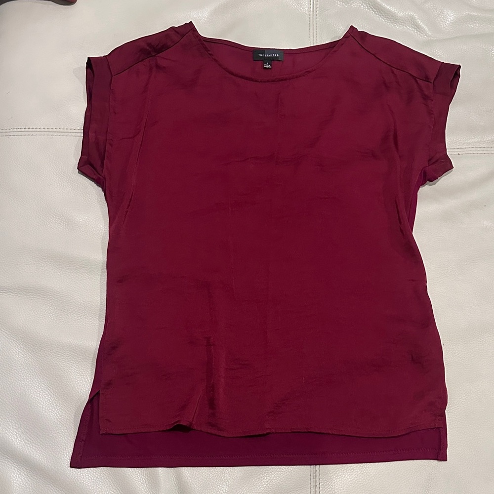 Essentials Women's Rich Burgundy Blouse